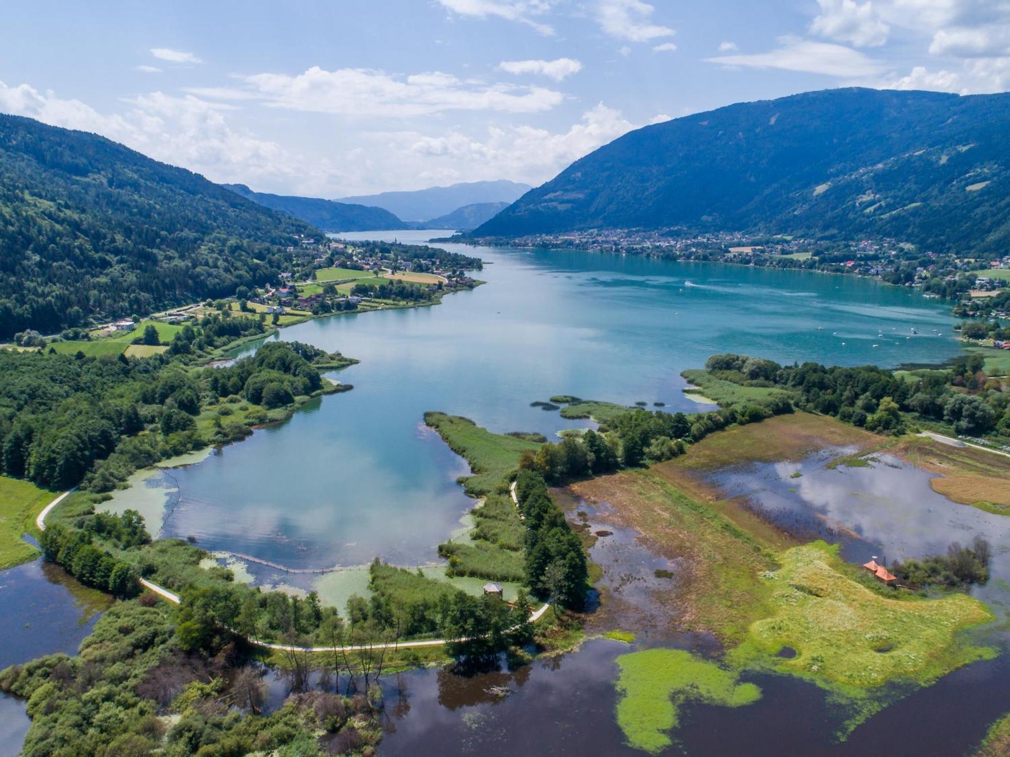 Direkter Seezugang Am Ossiacher See, Radfahren, Wandern & Erlebniscard Villach Exteriör bild